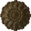 31"OD x 1 1/2"P Durham Ceiling Medallion (Fits Canopies up to 4 1/4"), Hand-Painted Brass view 1
