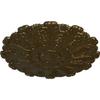 31"OD x 1 1/2"P Durham Ceiling Medallion (Fits Canopies up to 4 1/4"), Hand-Painted Brass view 2