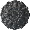 31"OD x 1 1/2"P Durham Ceiling Medallion (Fits Canopies up to 4 1/4"), Hand-Painted Pewter view 1