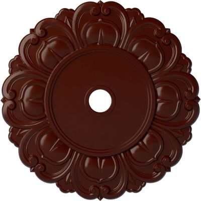 Ekena Millwork CM32ANBMF 32 1/4"OD X 3 5/8"ID X 1 1/8"P Angel Ceiling Medallion Fits Canopies Up to 15 3/4", Brushed Mahogany