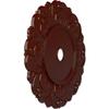 Ekena Millwork CM32ANBMF 32 1/4"OD X 3 5/8"ID X 1 1/8"P Angel Ceiling Medallion Fits Canopies Up to 15 3/4", Brushed Mahogany view 2