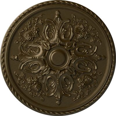 Ekena Millwork CM32BRBRS Bradford Ceiling Medallion, Brass, 32 5/8"OD x 2"P