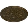Ekena Millwork CM32BRBRS Bradford Ceiling Medallion, Brass, 32 5/8"OD x 2"P view 2
