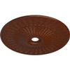 Ekena Millwork CM36GLBMC Galveston Ceiling Medallion, Burnished Mahogany Crackle view 2
