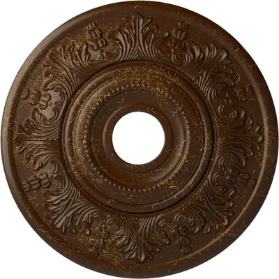 Ekena Millwork CM20VIRBC Vienna Ceiling Medallion fits Canopies up to 6 1/2, Root Beer Crackle