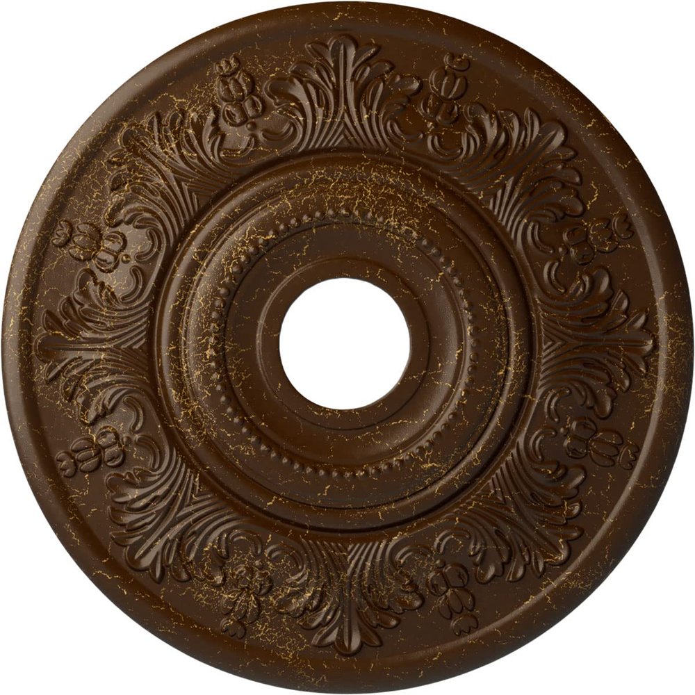 Ekena Millwork CM20VIRBC Vienna Ceiling Medallion fits Canopies up to 6 1/2, Root Beer Crackle