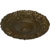 Ekena Millwork CM21MABRS 21" OD x 2" P Marseille Ceiling Medallion (fits Canopies up to 7 3/8), Brass view 2