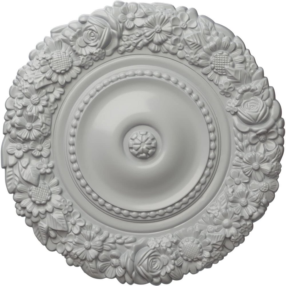 Ekena Millwork CM21MAFRF 21" x 2" Marseille Ceiling Medallion, Frost
