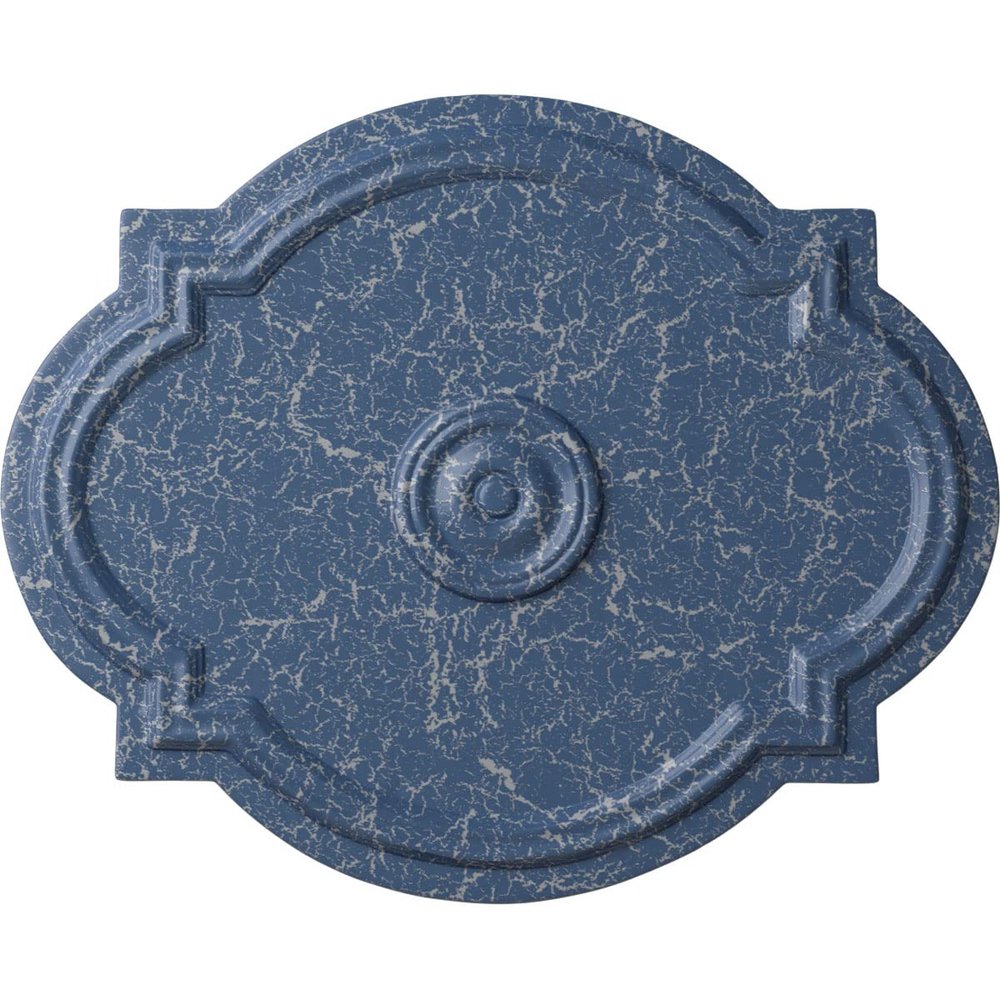 Ekena Millwork CM21WAAMC 21-1/4 x 17-3/8 x 1" Waltz Ceiling Medallion, Americana Crackle