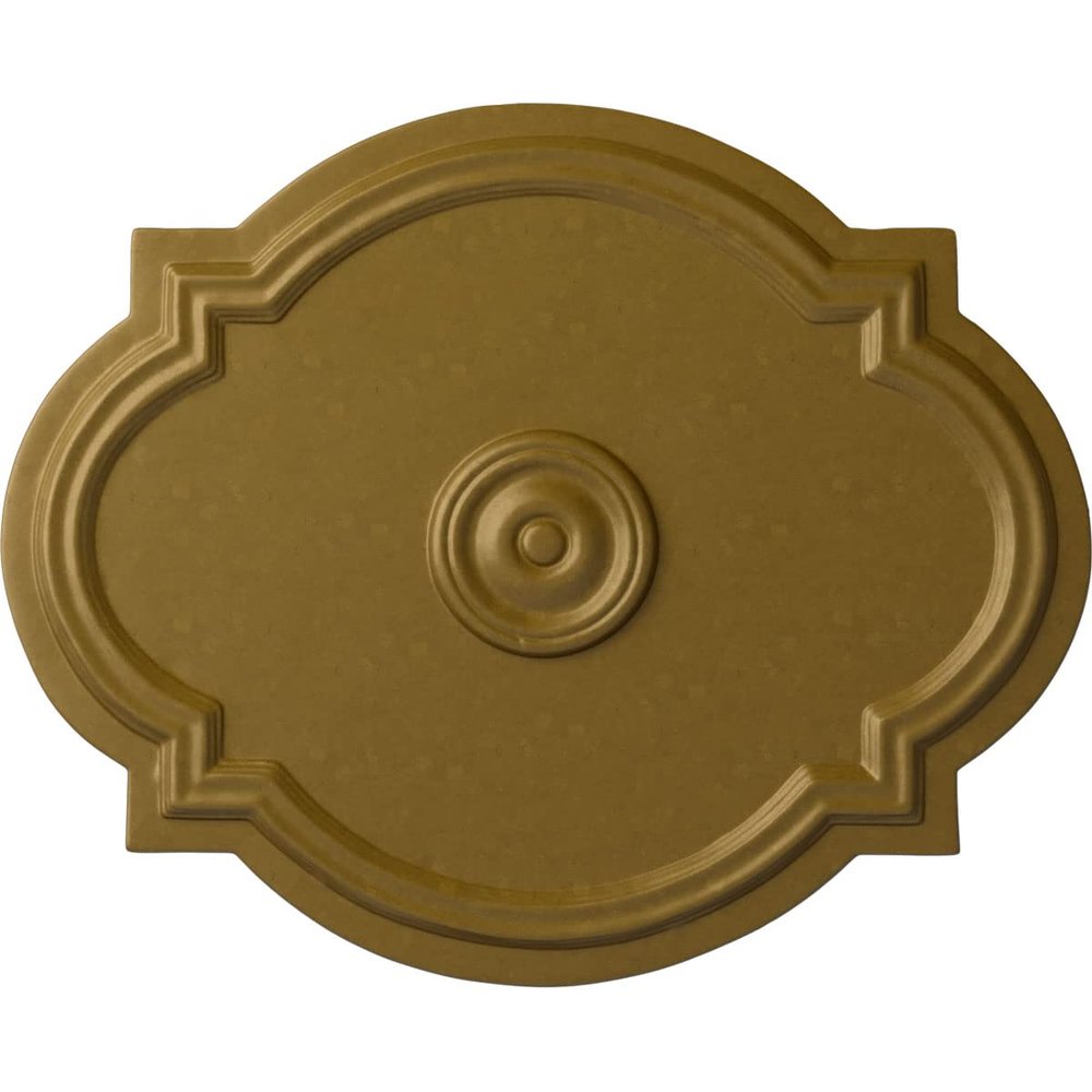 Ekena Millwork CM21WAGLS 21 1/4 W x 17 3/8 H x 1" P Waltz Ceiling Medallion fits Canopies up to 4 1/2, Gold