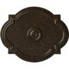 Ekena Millwork CM21WASHC 21 1/4 W x 17 3/8 H x 1" P Waltz Ceiling Medallion (fits Canopies up to 4 1/2), Hand-Painted, Stone Hearth Crackle view 1