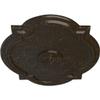 Ekena Millwork CM21WASHC 21 1/4 W x 17 3/8 H x 1" P Waltz Ceiling Medallion (fits Canopies up to 4 1/2), Hand-Painted, Stone Hearth Crackle view 2