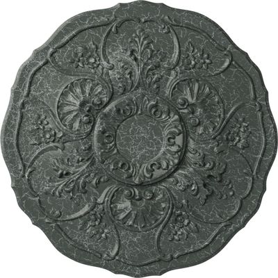 Ekena Millwork CM22CNAGC Cornelia Ceiling Medallion, Athenian Green Crackle