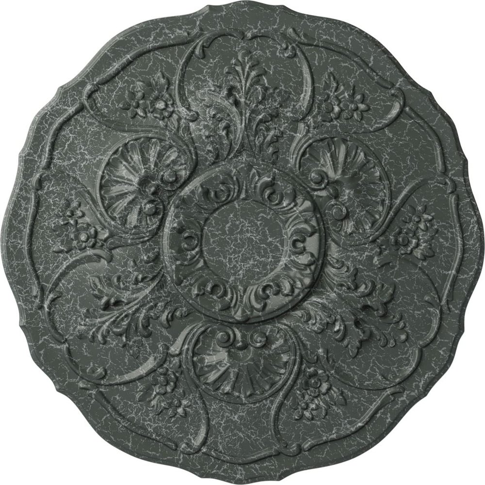 Ekena Millwork CM22CNAGC Cornelia Ceiling Medallion, Athenian Green Crackle