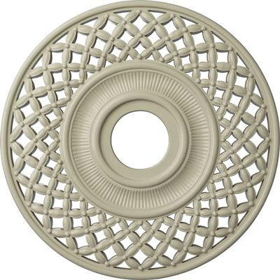 Ekena Millwork CM22RBCYF 22 OD x 4 3/4 ID x 1 P Robin Ceiling Medallion (fits Canopies up to 6 1/4), Hand-Painted, Clear Yellow