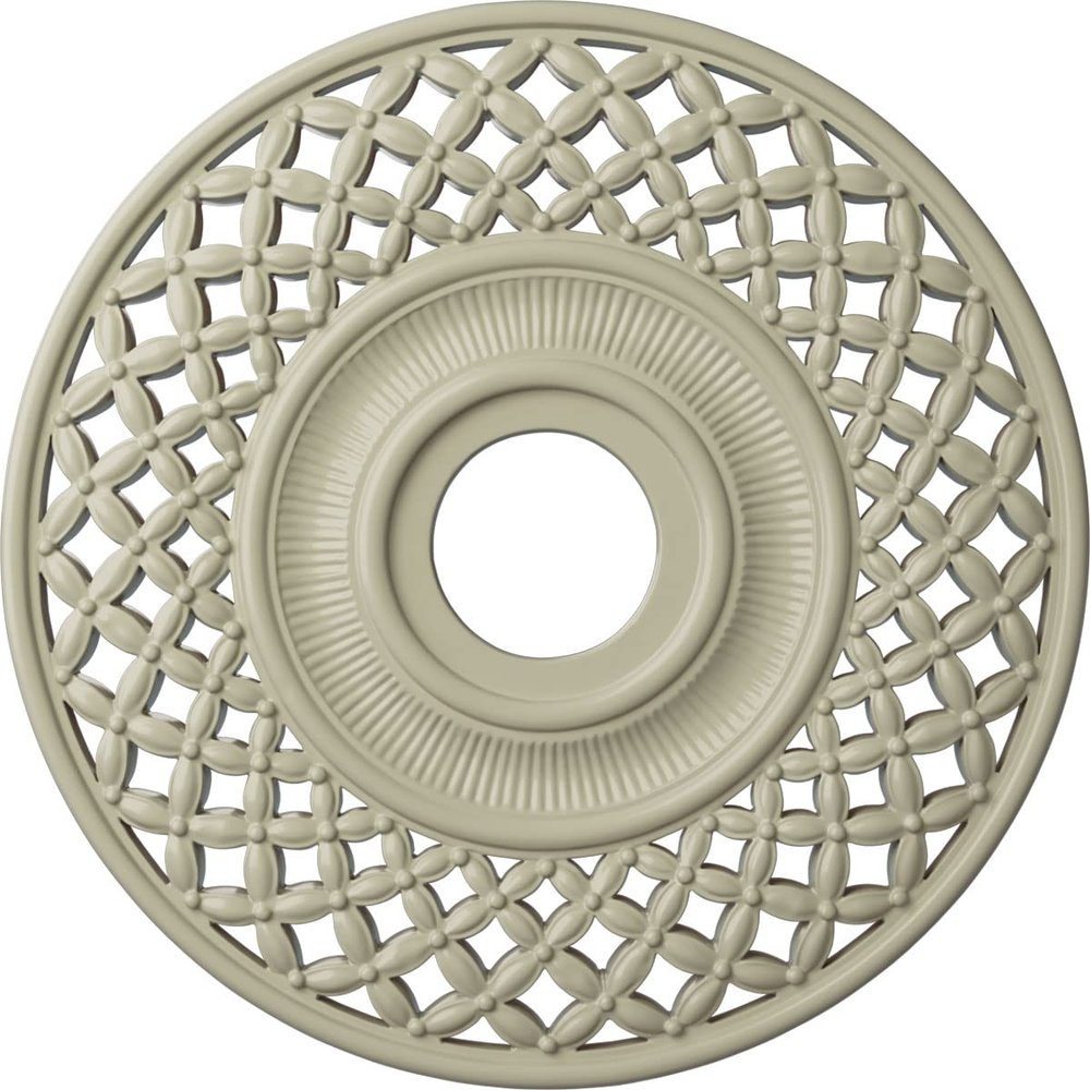 Ekena Millwork CM22RBCYF 22 OD x 4 3/4 ID x 1 P Robin Ceiling Medallion (fits Canopies up to 6 1/4), Hand-Painted, Clear Yellow