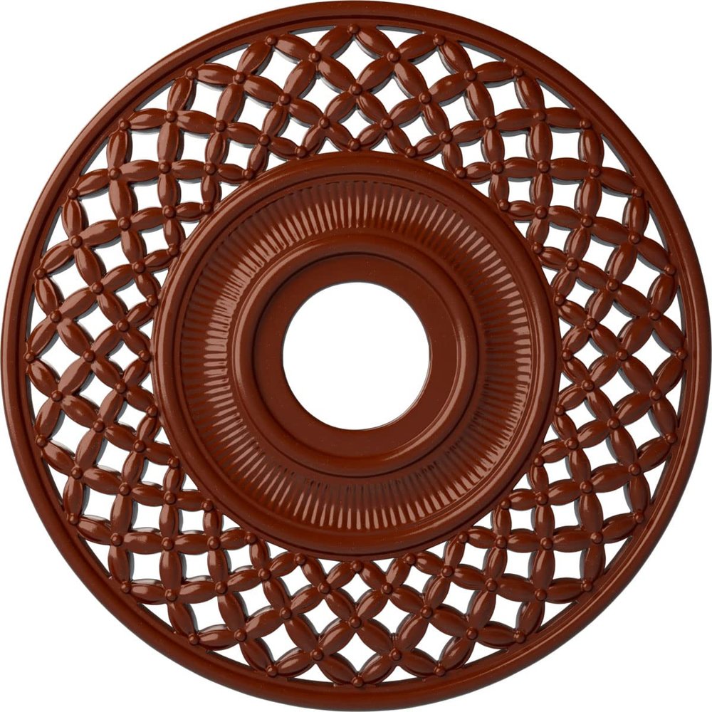 Ekena Millwork CM22RBFIF 22 OD x 4 3/4 ID x 1 1/4 P Robin Ceiling Medallion fits Canopies up to 6, FireBrick