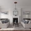 Ekena Millwork CM22RBFIF 22 OD x 4 3/4 ID x 1 1/4 P Robin Ceiling Medallion fits Canopies up to 6, FireBrick view 4