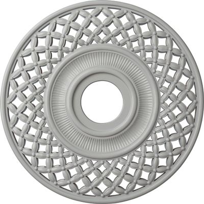 Ekena Millwork CM22RBFRF 22 OD x 4 3/4 ID x 1 P Robin Ceiling Medallion (fits Canopies up to 6 1/4), Hand-Painted, Frost