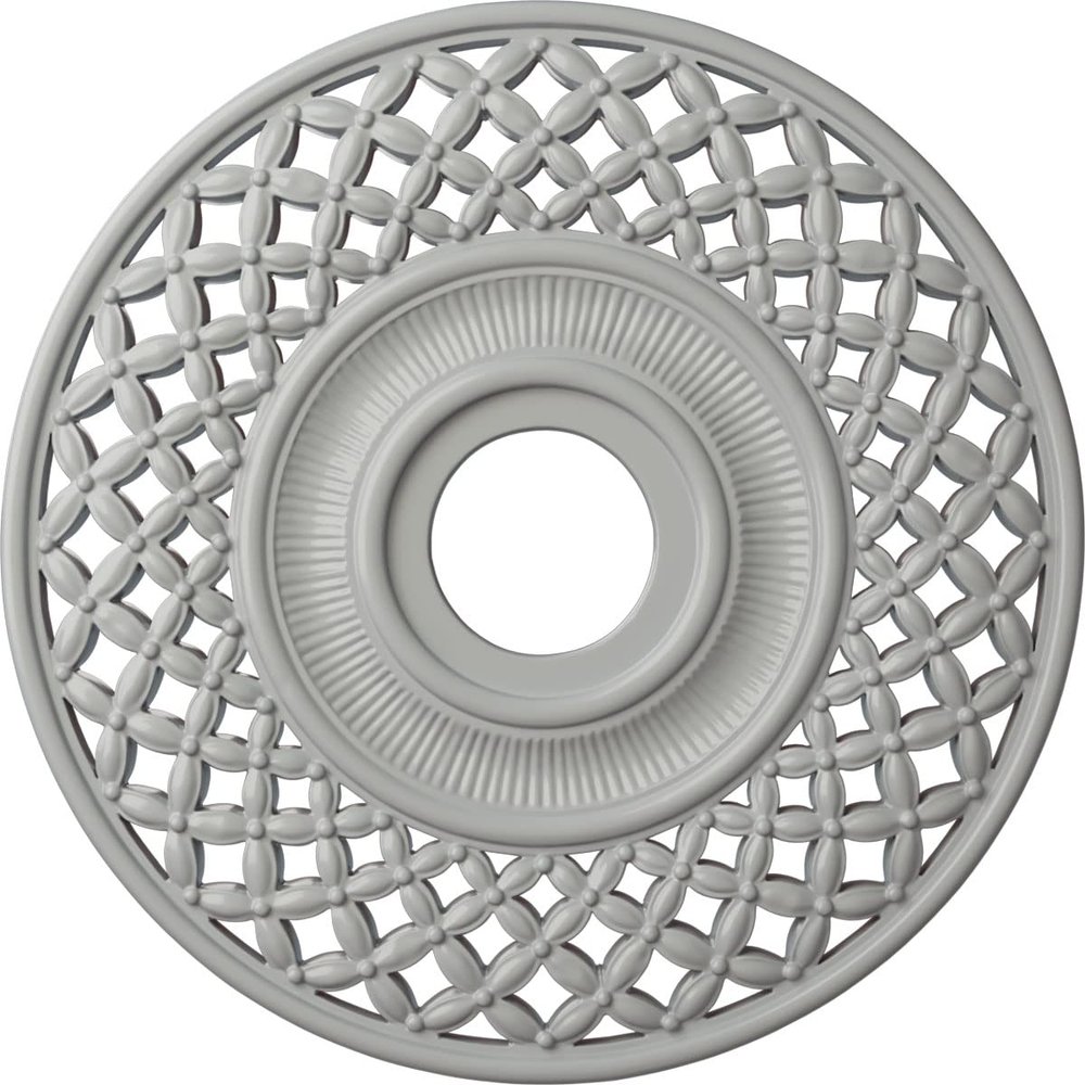 Ekena Millwork CM22RBFRF 22 OD x 4 3/4 ID x 1 P Robin Ceiling Medallion (fits Canopies up to 6 1/4), Hand-Painted, Frost