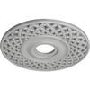 Ekena Millwork CM22RBFRF 22 OD x 4 3/4 ID x 1 P Robin Ceiling Medallion (fits Canopies up to 6 1/4), Hand-Painted, Frost view 2