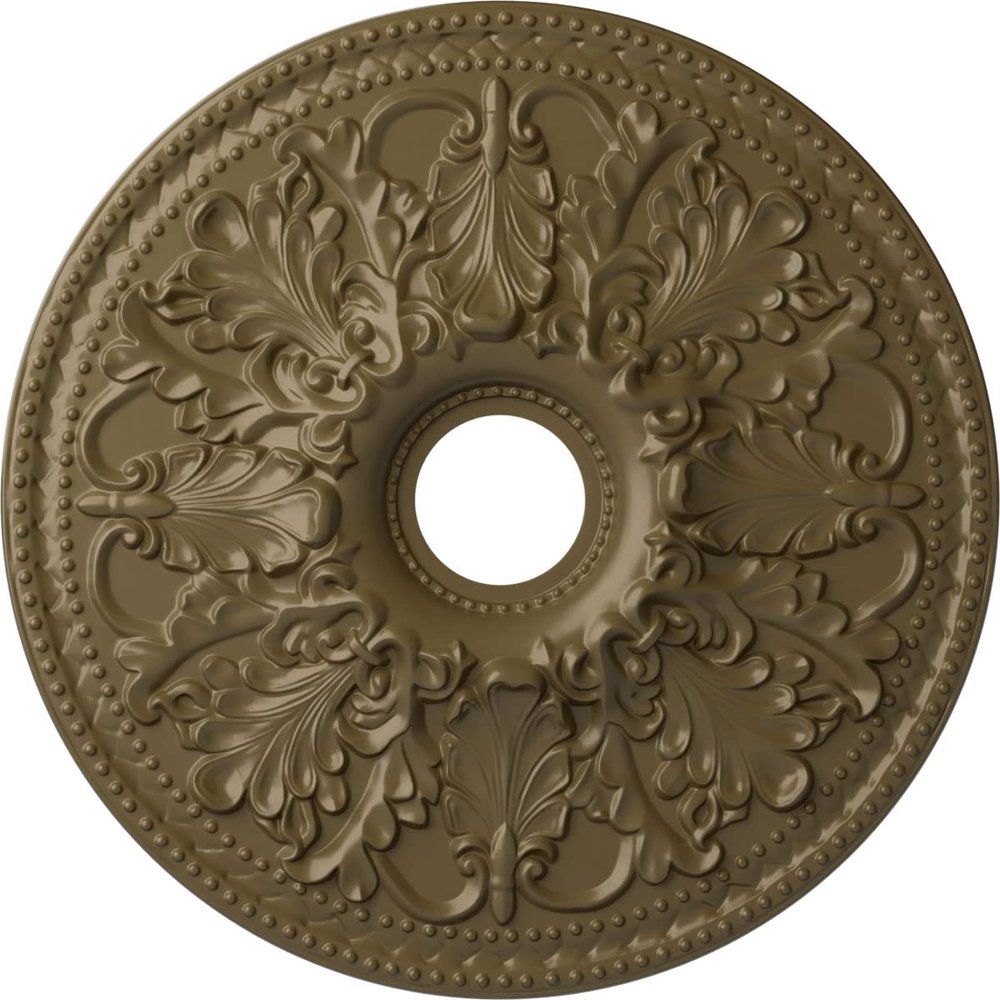 Ekena Millwork CM23ASMMF Ashley Ceiling Medallion, Mississippi Mud