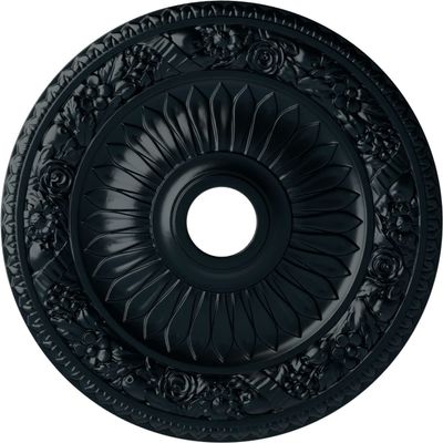 Ekena Millwork CM23BENSF 23 OD x 3 ID x 1 1/8 P Bellona Ceiling Medallion (fits Canopies up to 3 5/8), Hand-Painted, Night Shade