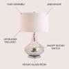 JONATHAN Y JYL1056A Emilia 26" Mirrored Mosaic LED Table Lamp Contemporary Glam Bedside Desk Nightstand Lamp for Bedroom Living Room Office College Bookcase LED Bulb Included, Silver view 4