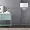 JONATHAN Y Abigail 61" Crystal Metal LED Floor Lamp, Clear/Chrome view 4