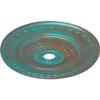 Ekena Millwork CM29SFCGS 29-1/2" x 3-5/8" x 1-5/8" Sunflower Ceiling Medallion, Copper Green Patina view 2