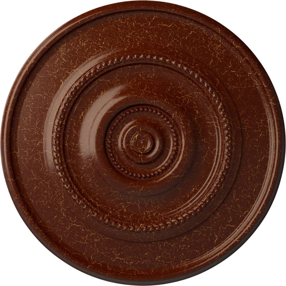 Ekena Millwork CM30DYBMC 30" x 2-1/4" Dylar Ceiling Medallion, Burnished Mahogany Crackle