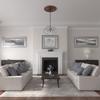 Ekena Millwork CM30DYBMC 30" x 2-1/4" Dylar Ceiling Medallion, Burnished Mahogany Crackle view 4