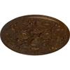 31 1/4"OD x 2 1/4"P Baile Ceiling Medallion (Fits Canopies up to 6"), Hand-Painted Root Beer Crackle view 2