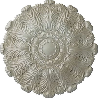 Ekena Millwork CM31DUFLS 31"OD X 1 1/2"P Durham Ceiling Medallion Fits Canopies Up to 4 1/4", Flash Gold