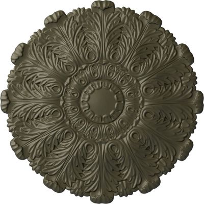 Ekena Millwork CM31DUWHF 31"OD X 1 1/2"P Durham Ceiling Medallion Fits Canopies Up to 4 1/4", Witch Hazel
