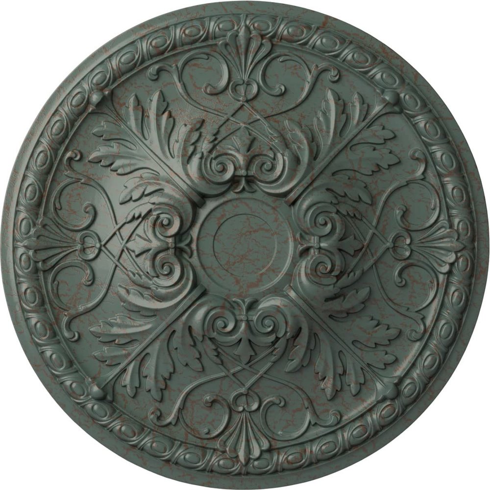 Ekena Millwork CM32TNCBC 32-3/8" x 3-1/2" Tristan Ceiling Medallion, Cloud Burst Crackle