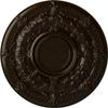 Ekena Millwork CM33DABZS - 33 7/8"OD x 1 3/8"P Dauphine Ceiling Medallion (Fits Canopies up to 13 1/4") - Ceiling Medallion, Bronze view 1