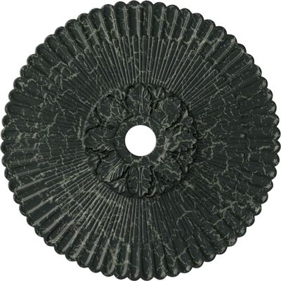 Ekena Millwork CM36MEPTC - 36 1/4"OD x 1 7/8"P Melonie Ceiling Medallion (Fits Canopies up to 6 1/4") - Ceiling Medallion, Painted Turtle Crackle