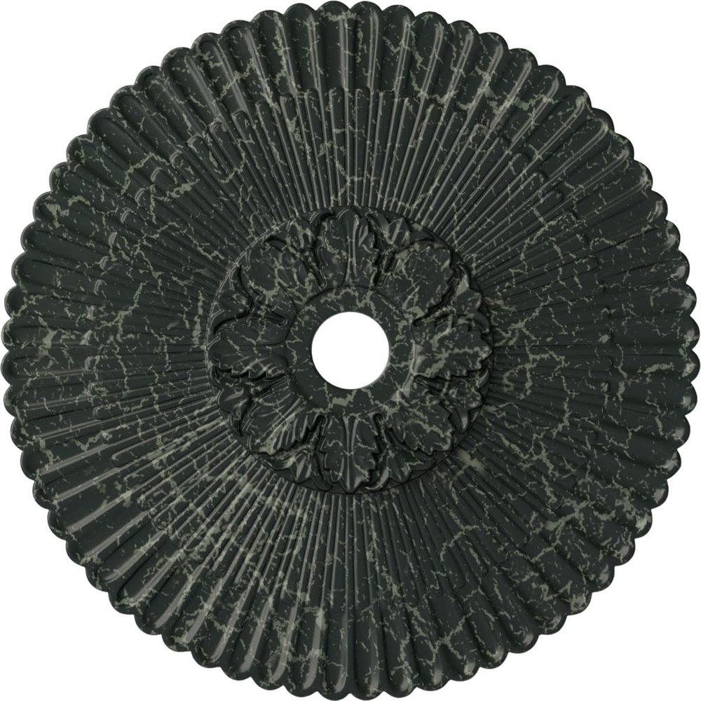 Ekena Millwork CM36MEPTC - 36 1/4"OD x 1 7/8"P Melonie Ceiling Medallion (Fits Canopies up to 6 1/4") - Ceiling Medallion, Painted Turtle Crackle