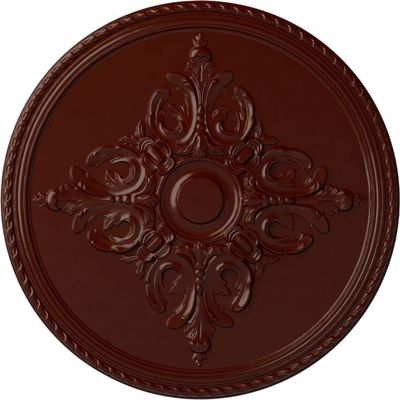 40 5/8"OD x 1 3/4"P Milton Ceiling Medallion (Fits Canopies up to 7 7/8"), Hand-Painted Brushed Mahogany