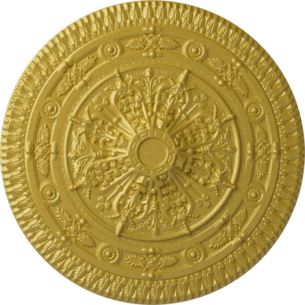 Ekena Millwork CM37NARGS Naple Ceiling Medallion, Rich Gold, 37 1/2"OD x 3 3/8"P
