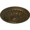 Ekena Millwork CM38OSBRS Oslo Ceiling Medallion, Brass, 38 3/8"OD x 2 7/8"P view 2