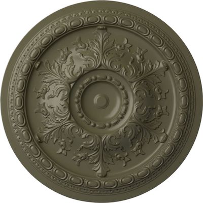 Ekena Millwork CM38OSPTF 38 3/8"OD X 2 7/8"P Oslo Ceiling Medallion Fits Canopies Up to 7 5/8", Painted Turtle