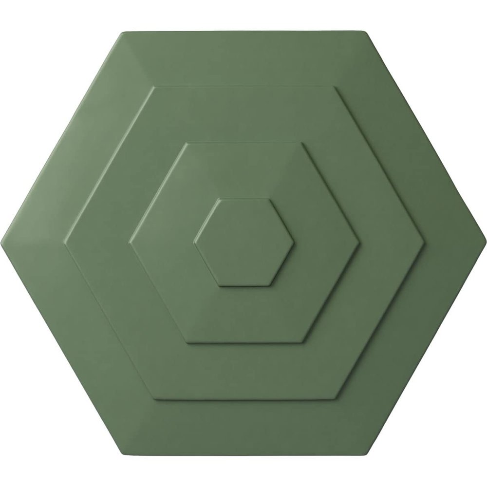 Ekena Millwork CM23WFAGF 23-1/4" x 7/8" Woodruff Ceiling Medallion, Athenian Green