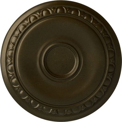 Ekena Millwork CM24CAGGS 24-1/4" x 1-1/2" Caputo Ceiling Medallion, Green Gold