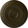 Ekena Millwork CM24CAGGS 24-1/4" x 1-1/2" Caputo Ceiling Medallion, Green Gold view 1