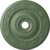 Ekena Millwork CM24LO1AGF - 24 1/4"OD x 3 7/8"ID x 2"P Logan Ceiling Medallion (Fits Canopies up to 6 1/8") - Ceiling Medallion, Athenian Green view 1