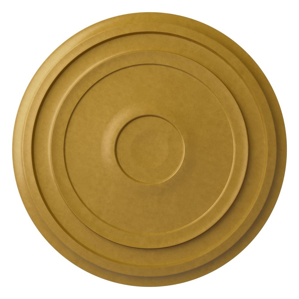 Ekena Millwork CM24REIGS 24-3/8" x 1-1/8" Traditional Reece Ceiling Medallion, Iridescent Gold