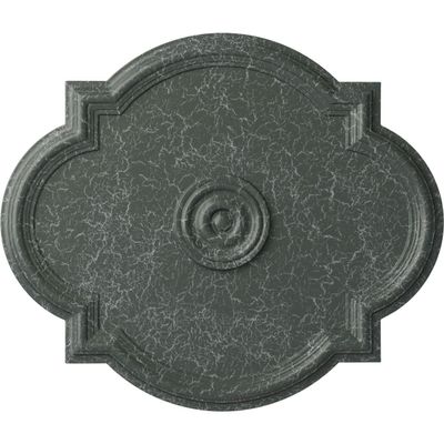 Ekena Millwork CM24WAAGC - 24"W x 20 1/2"H x 1 1/8"P Waltz Ceiling Medallion (Fits Canopies up to 5 1/4") - Ceiling Medallion, Athenian Green Crackle