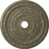 Ekena Millwork Cole Ceiling Medallion, 25 3/8"OD x 3 1/2"ID x 1 3/8"P, Hand-Painted Witch Hazel Crackle view 1